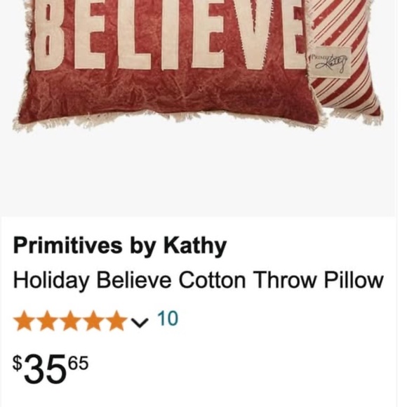 Christmas Throw Pillows From Primitives by Kathy- (Set of 2) - Picture 7 of 7